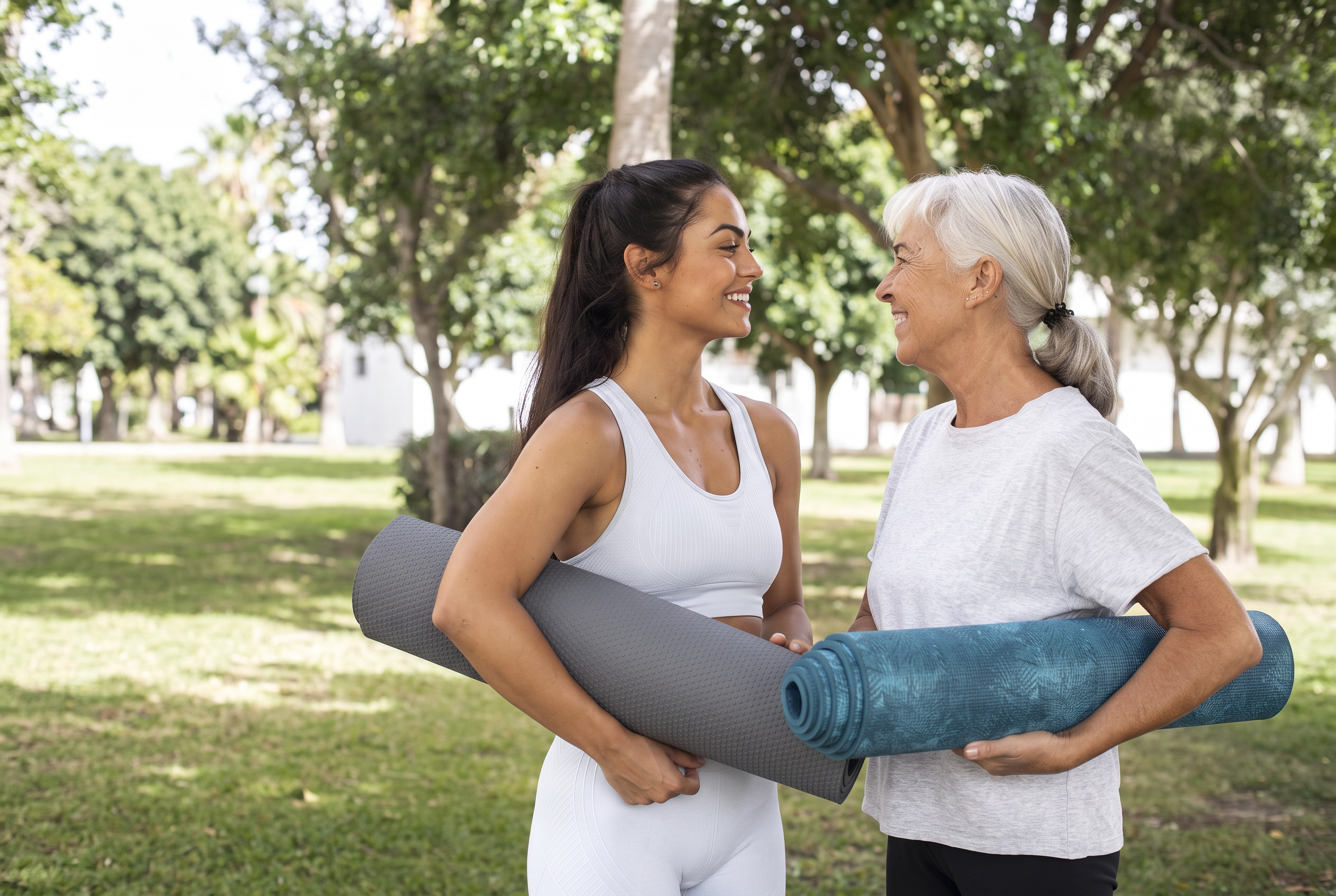 Two women representing wellness at every age